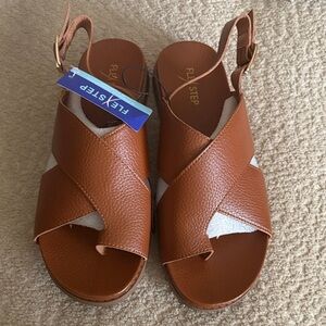 Women’s Brown Crisscross Sandals